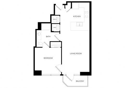 a floor plan of a house with an open floor plan